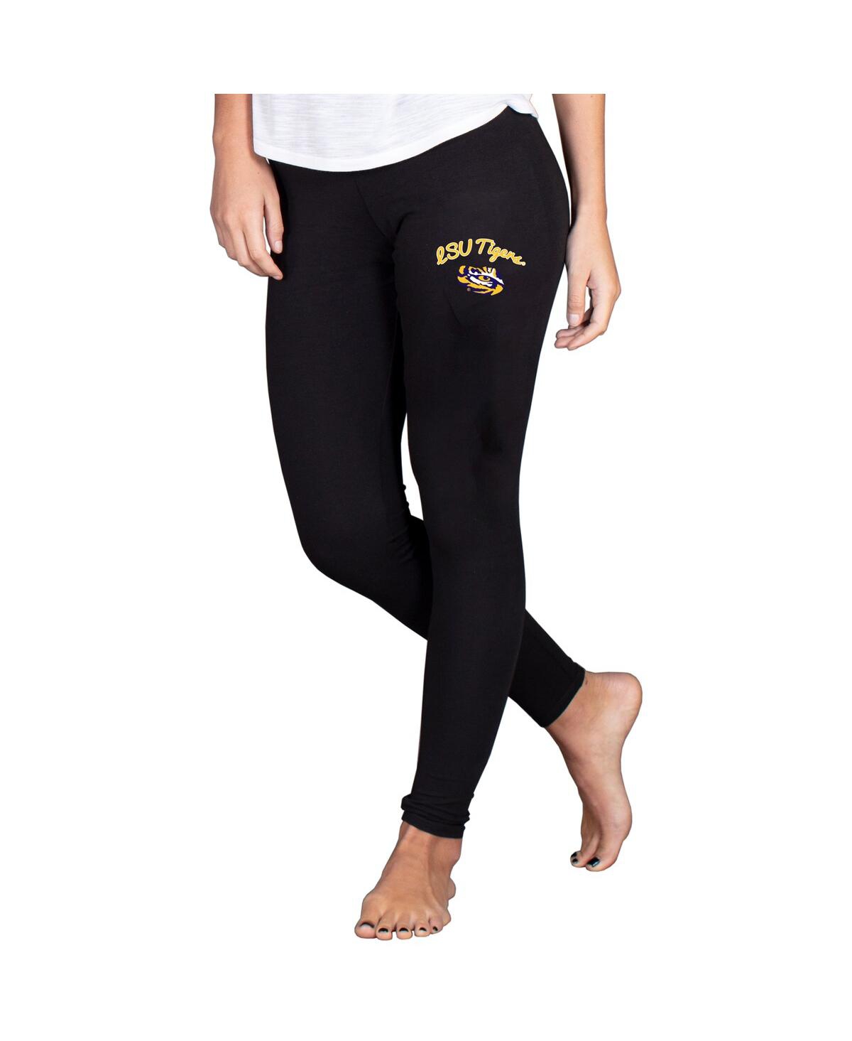 Concepts Sport Women’s Black Lsu Tigers Fraction Essential Leggings – Black