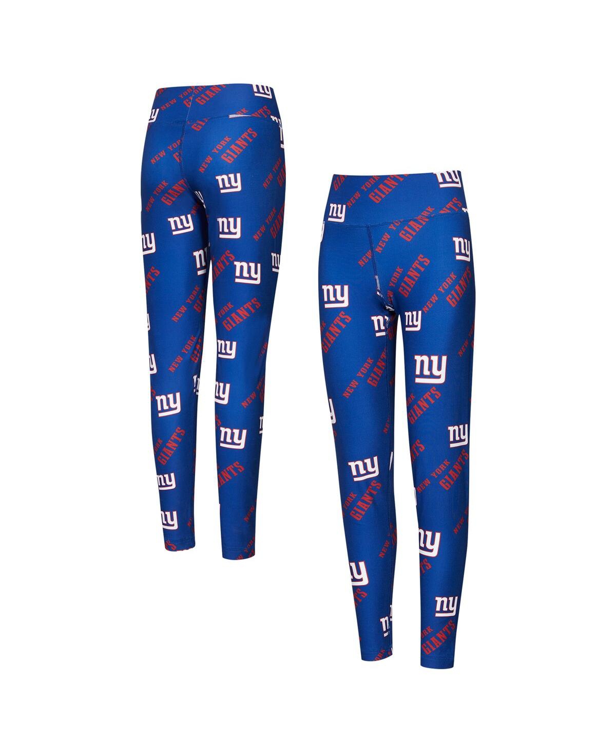 Concepts Sport Women’s Royal New York Giants Breakthrough Allover Print Knit Sleep Leggings – Royal