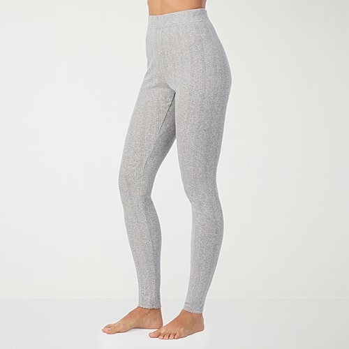 Cuddl Duds Cotton Pointelle Thermal Legging, X-small, Gray Cuddl Duds Cotton Pointelle Thermal Legging, X-small, Gray