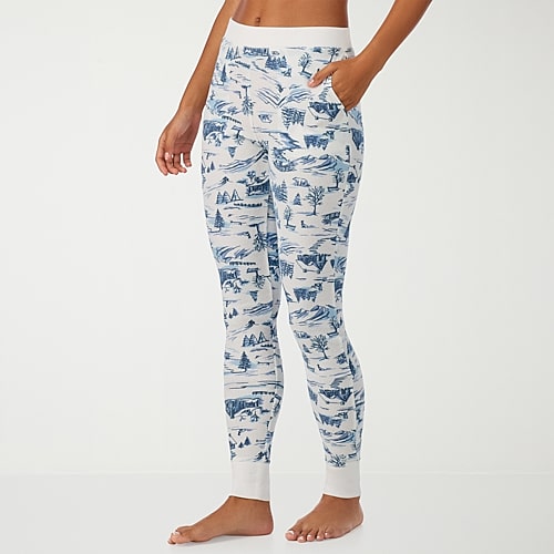 Cuddl Duds Cozy Stretch Thermal Thermal Legging, Small, Blue