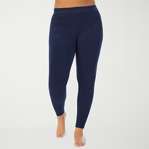 Cuddl Duds Fleecewear With Stretch Thermal Legging, 2x, Blue Cuddl Duds Fleecewear With Stretch Thermal Legging, 2x, Blue