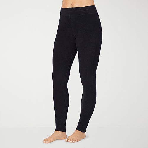 Cuddl Duds Fleecewear With Stretch Thermal Legging, Small, Black Cuddl Duds Fleecewear With Stretch Thermal Legging, Small, Black