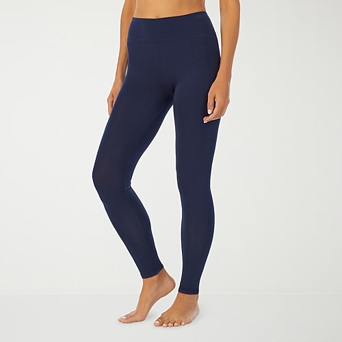 Cuddl Duds Softwear With Stretch Thermal Legging, Petite Large, Blue Cuddl Duds Softwear With Stretch Thermal Legging, Petite Large, Blue