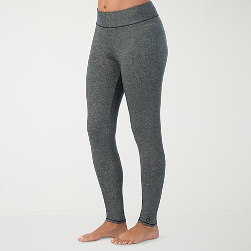 Cuddl Duds Ultra Cozy Thermal Legging, X-small, Gray