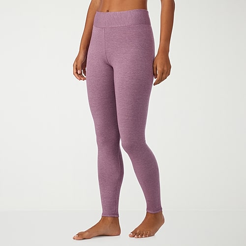 Cuddl Duds Ultra Cozy Thermal Legging, X-small, Purple