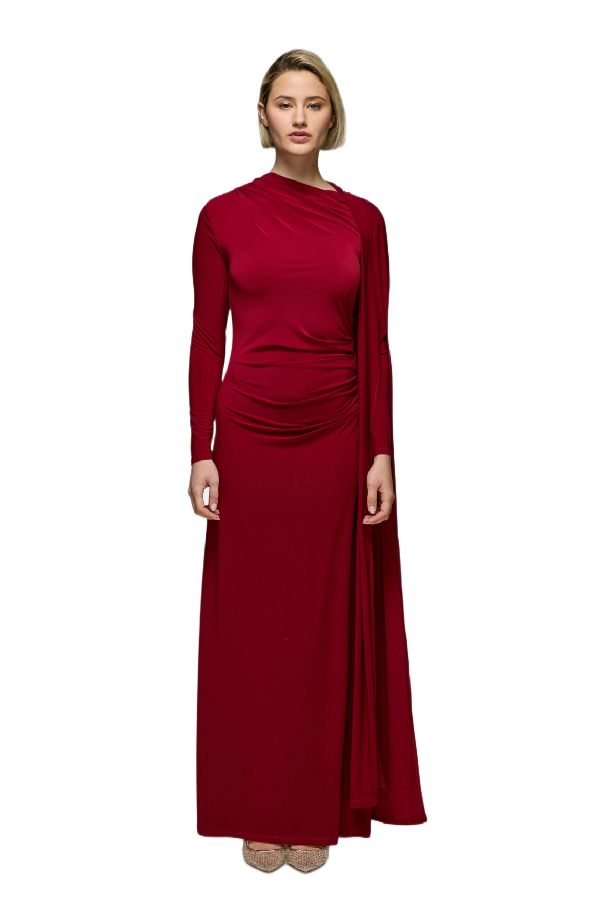 Daska Women’s Cape Dress – Wine Daska Women’s Cape Dress – Wine