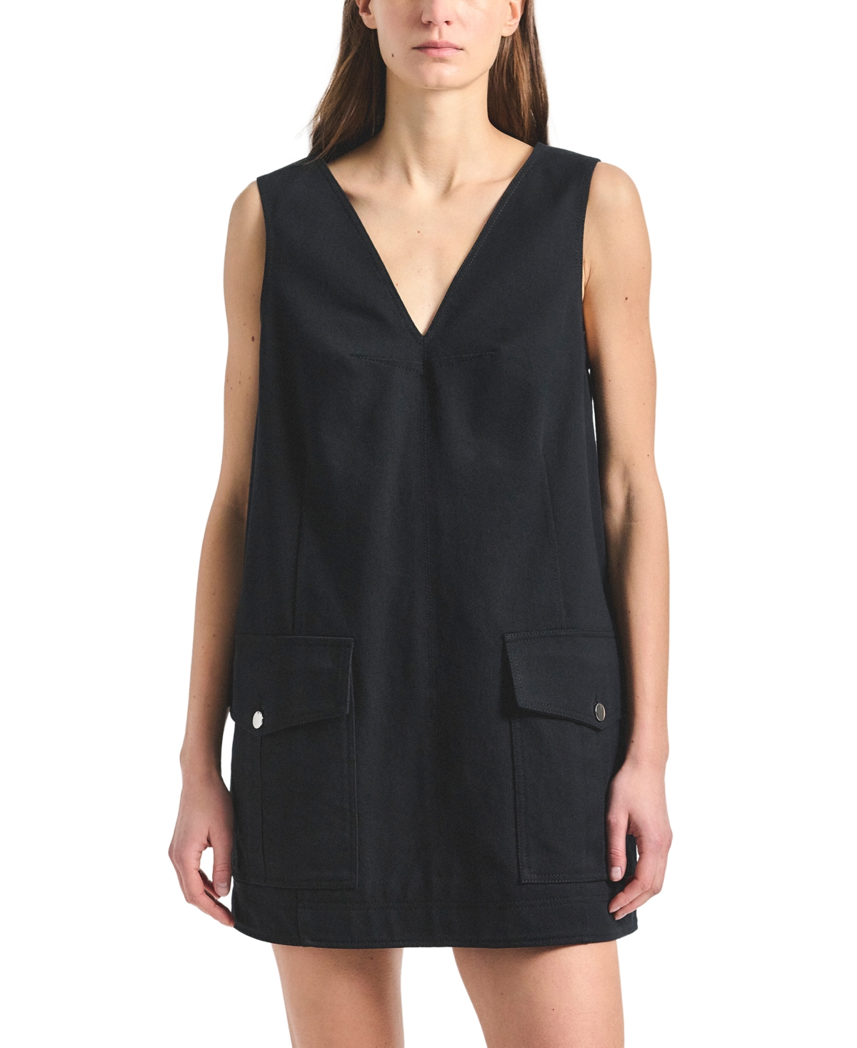 Derek Lam 10 Crosby Women’s Xander Washed Cotton Twill Trapeze Dress – Black Derek Lam 10 Crosby Women’s Xander Washed Cotton Twill Trapeze Dress – Black