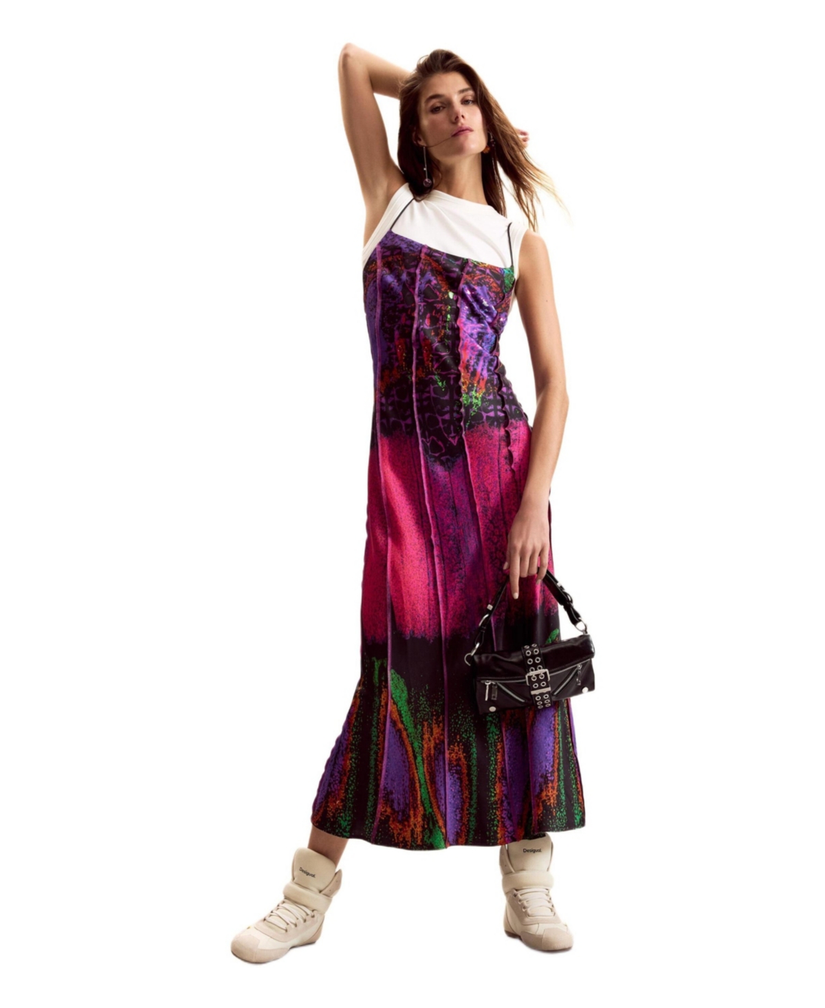 Desigual Women’s Combined dress designed by Mr. Christian Lacroix – Fuchsia Desigual Women’s Combined dress designed by Mr. Christian Lacroix – Fuchsia