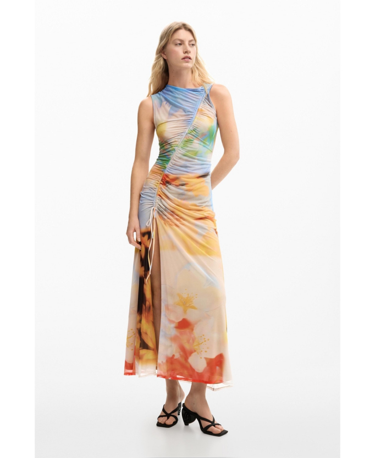 Desigual Women’s Draped long dress – Multi Desigual Women’s Draped long dress – Multi