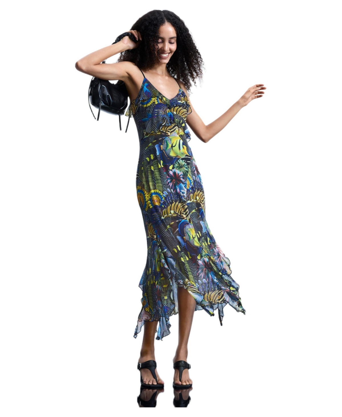 Desigual Women’s Dress Designed By mr. christian lacroix – Black