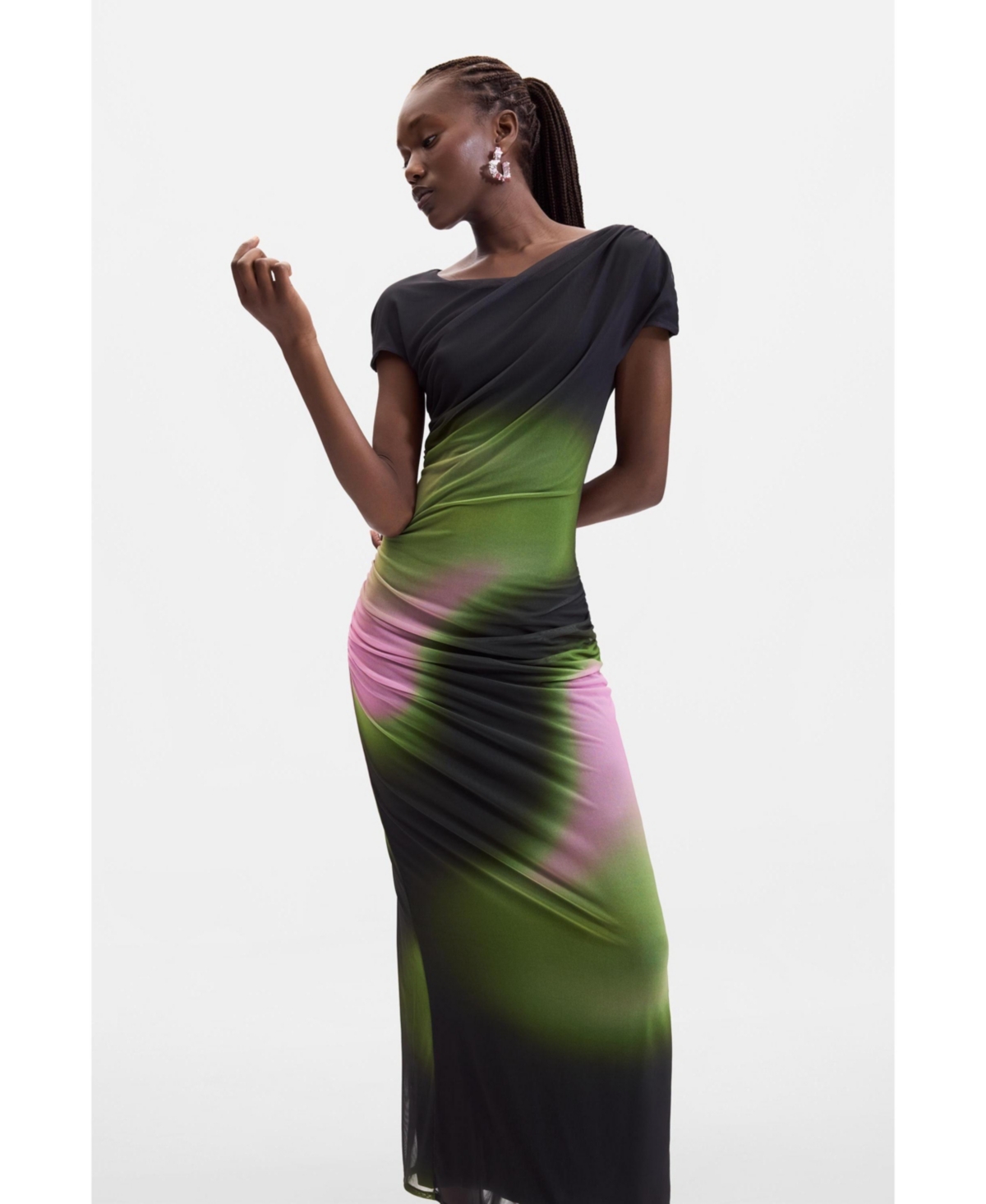 Desigual Women’s Gradient tulle dress – Black