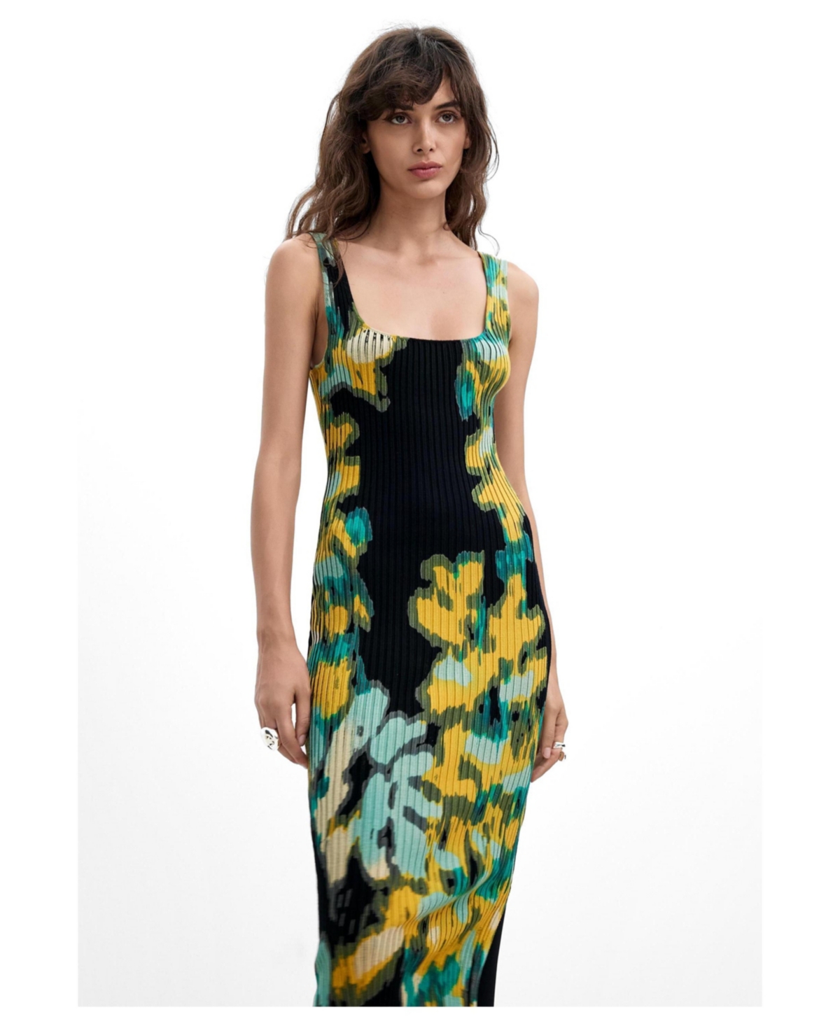 Desigual Women’s Long 2-in-1 dress M.c. Lacroix – Medium beige Desigual Women’s Long 2-in-1 dress M.c. Lacroix – Medium beige