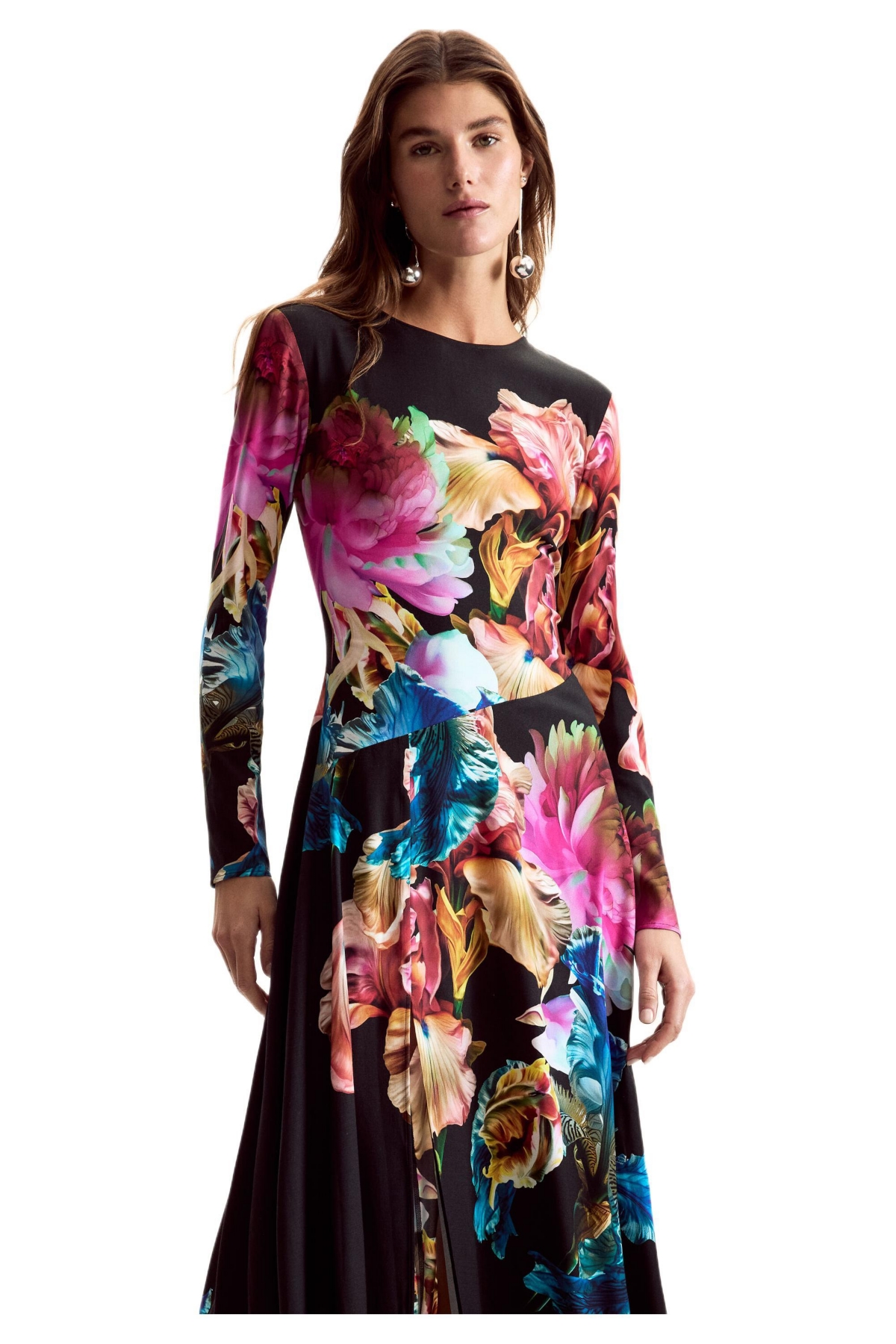 Desigual Women’s Long-Sleeved M. C. Lacroix Dress – Black