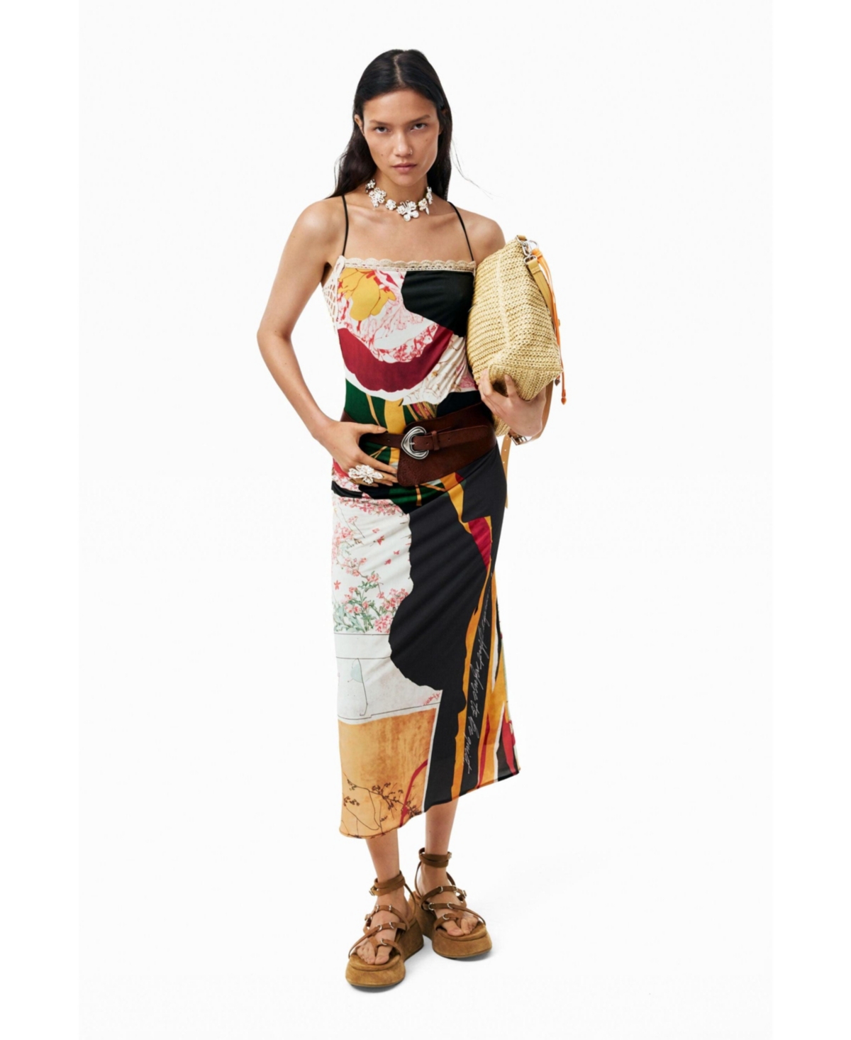 Desigual Women’s Strappy knit dress – Black Desigual Women’s Strappy knit dress – Black