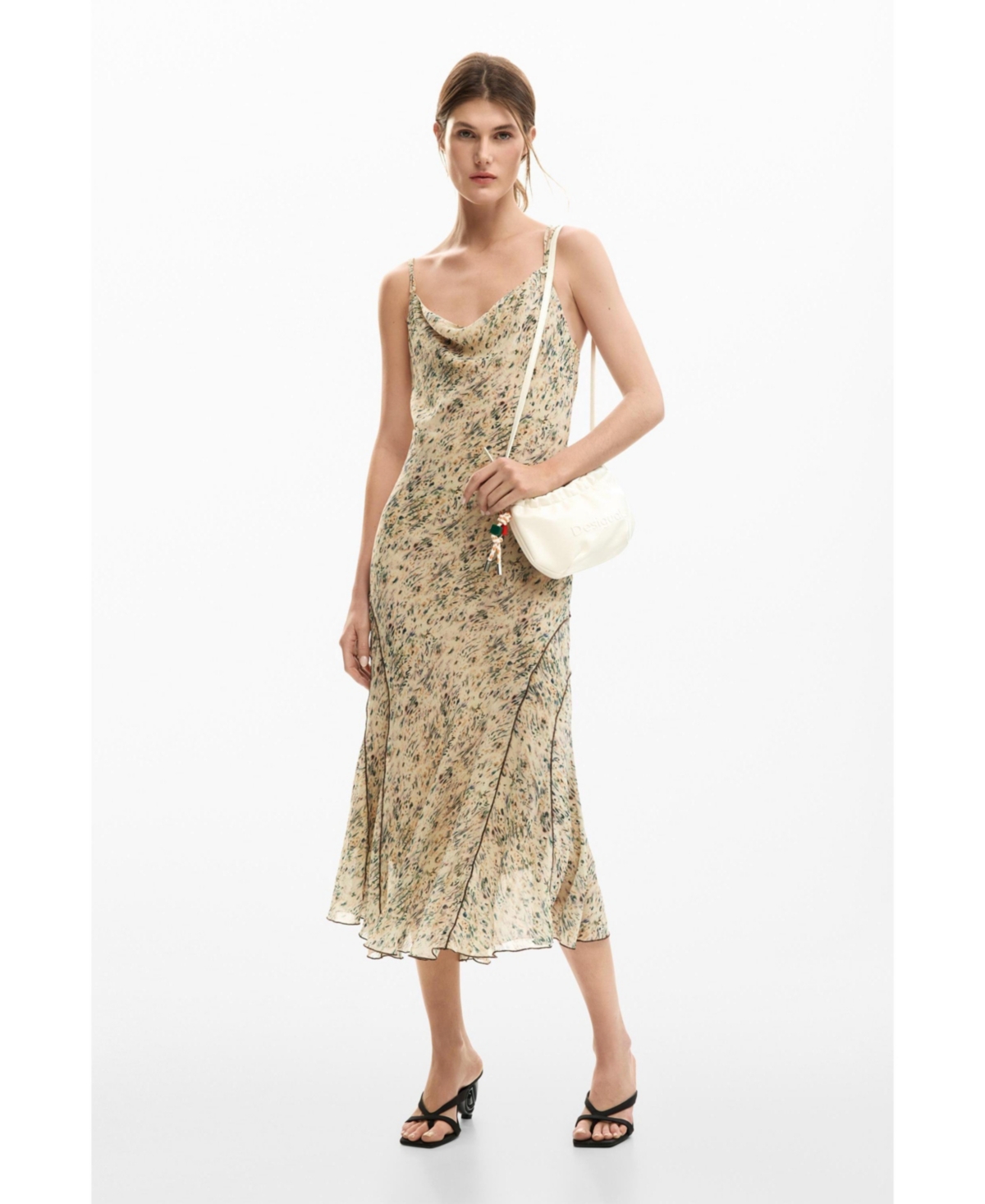 Desigual Women’s Wild midi dress – Medium beige Desigual Women’s Wild midi dress – Medium beige