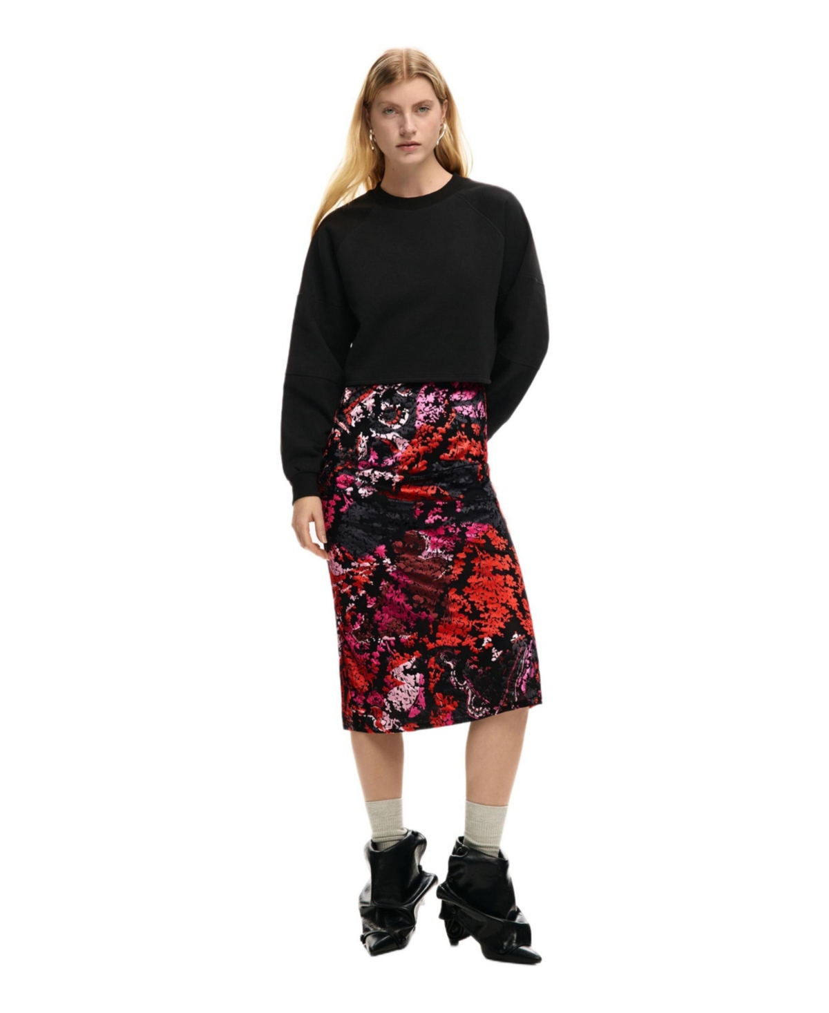 Desigual Women’s designed by christian lacroix 2-in-1 dress – Black