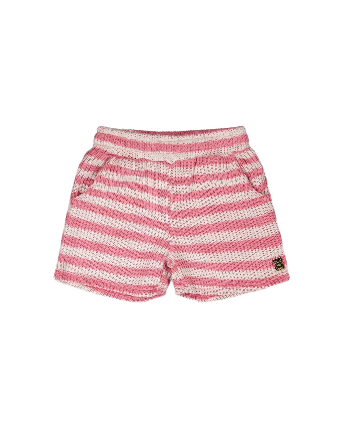 Deux par Deux Big Girls Striped Shorts – Pink white stripes Deux par Deux Big Girls Striped Shorts – Pink white stripes