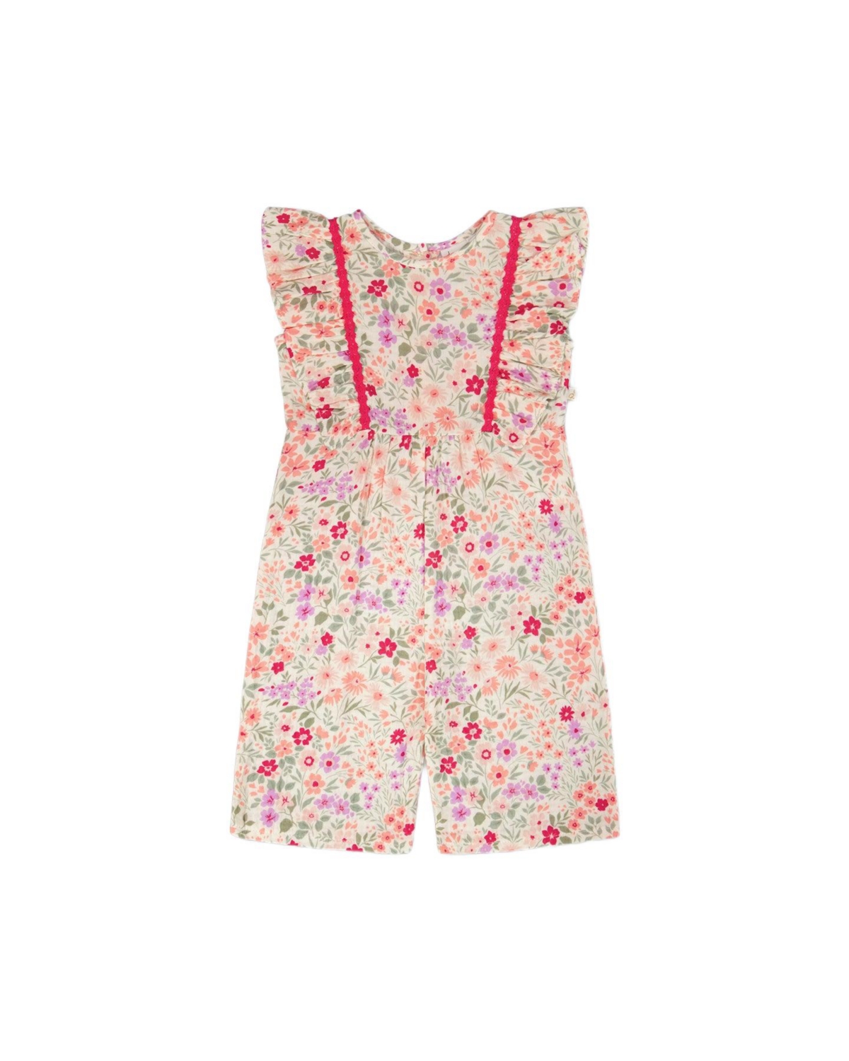 Deux par Deux Toddler Girls Striped Shorts – pink