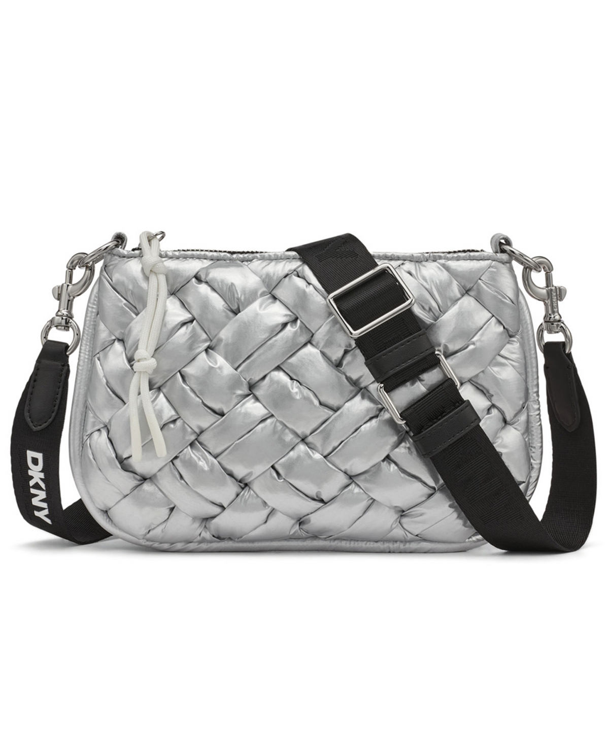 Dkny Nadia Small Quilted Crossbody Bag – Silver Dkny Nadia Small Quilted Crossbody Bag – Silver