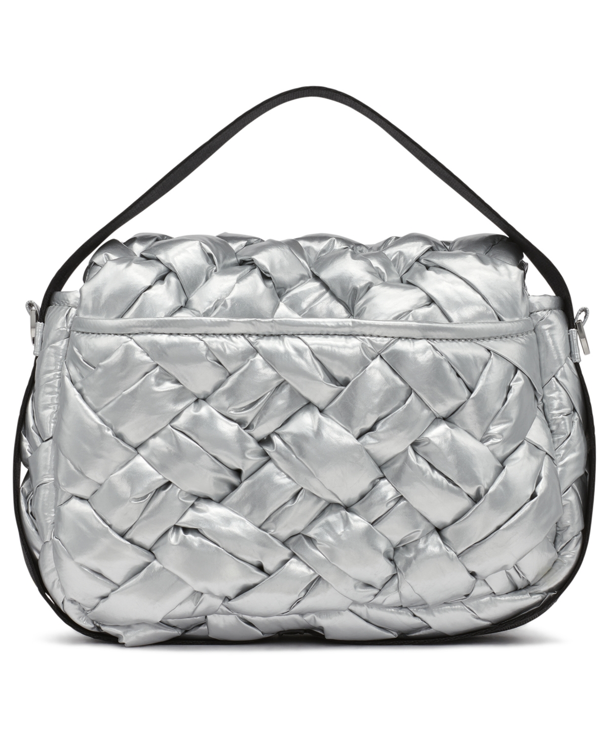 Dkny Nadia Small Quilted Flap Shoulder Bag – Silver Dkny Nadia Small Quilted Flap Shoulder Bag – Silver