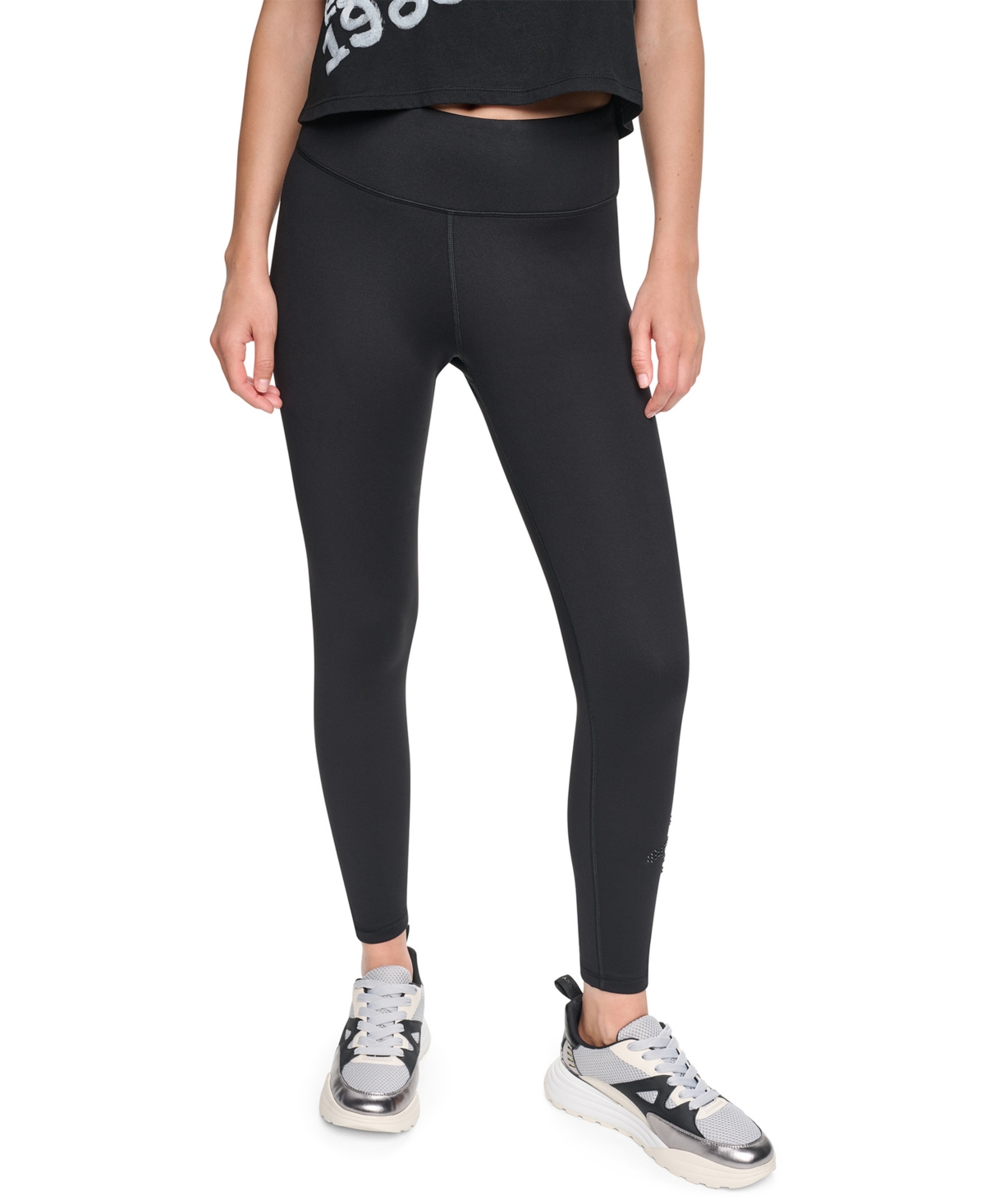 Dkny Sport Women’s Graffiti Logo High-Waist 7/8 Leggings – Black Dkny Sport Women’s Graffiti Logo High-Waist 7/8 Leggings – Black