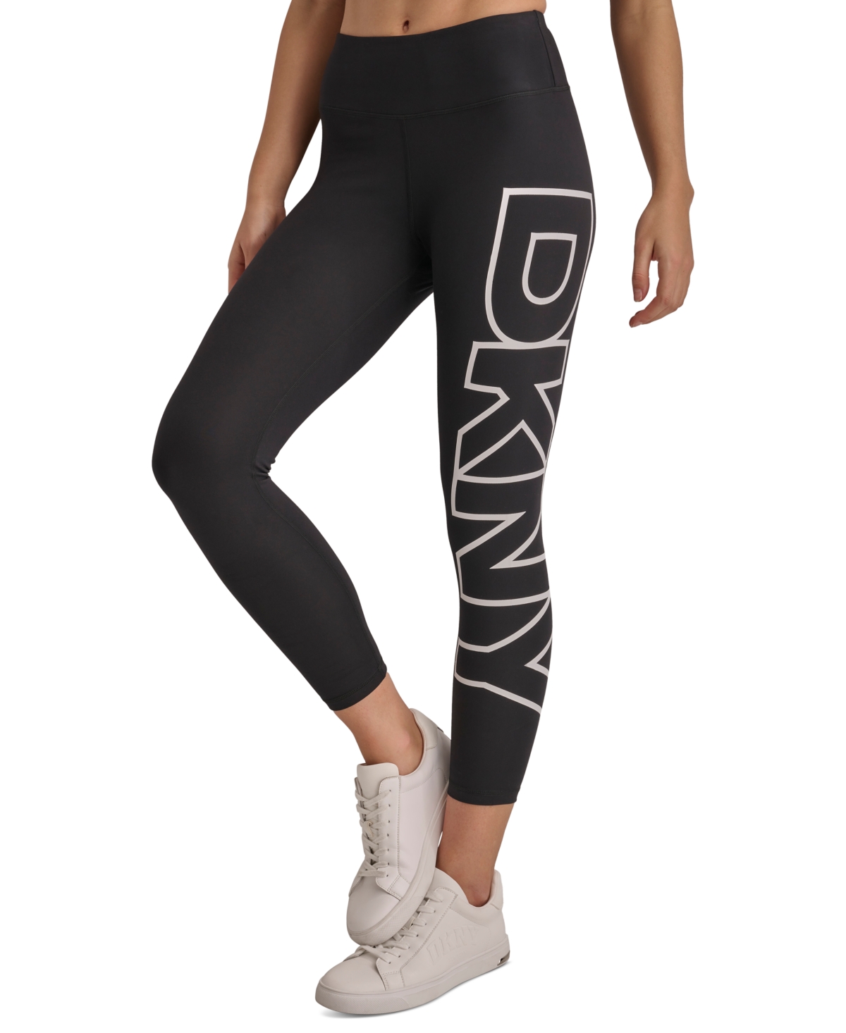 Dkny Sport Women’s High-Rise Logo Graphic 7/8 Leggings – Blk/wht Dkny Sport Women’s High-Rise Logo Graphic 7/8 Leggings – Blk/wht