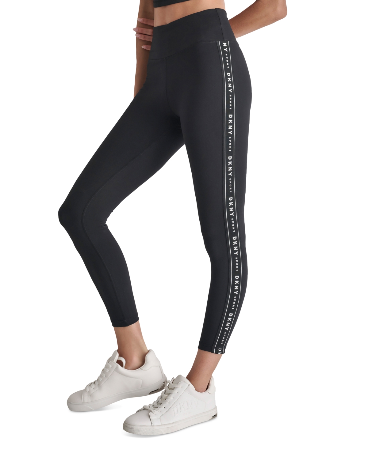 Dkny Sport Women’s High-Waist Logo Tape Leggings – Blk/black Dkny Sport Women’s High-Waist Logo Tape Leggings – Blk/black