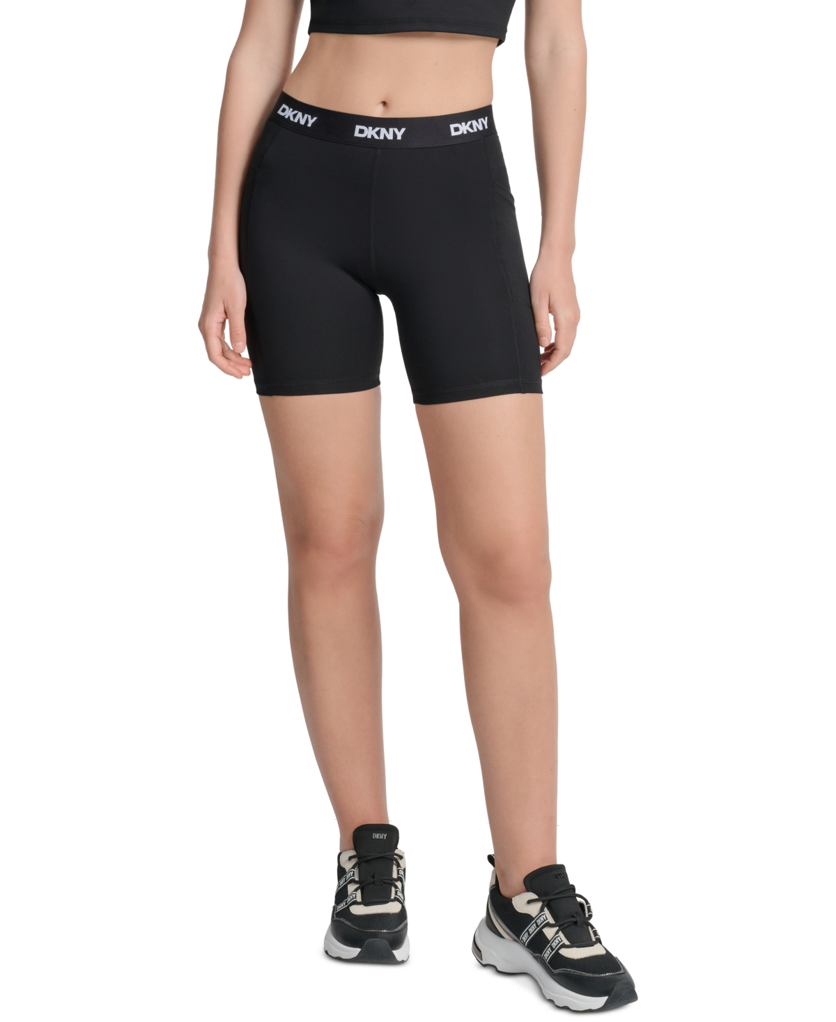 Dkny Women’s Balance Compression Super High-Rise 6 Bike Shorts – Black Dkny Women’s Balance Compression Super High-Rise 6 Bike Shorts – Black