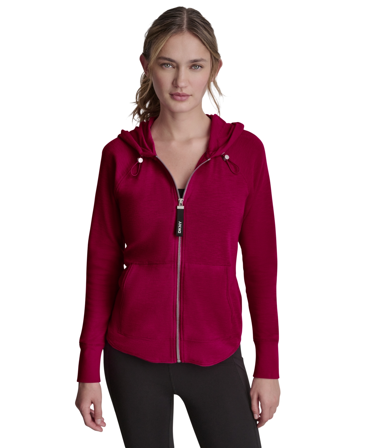 Dkny Women’s Sport Zip-Front Hoodie Jacket – Beet Dkny Women’s Sport Zip-Front Hoodie Jacket – Beet