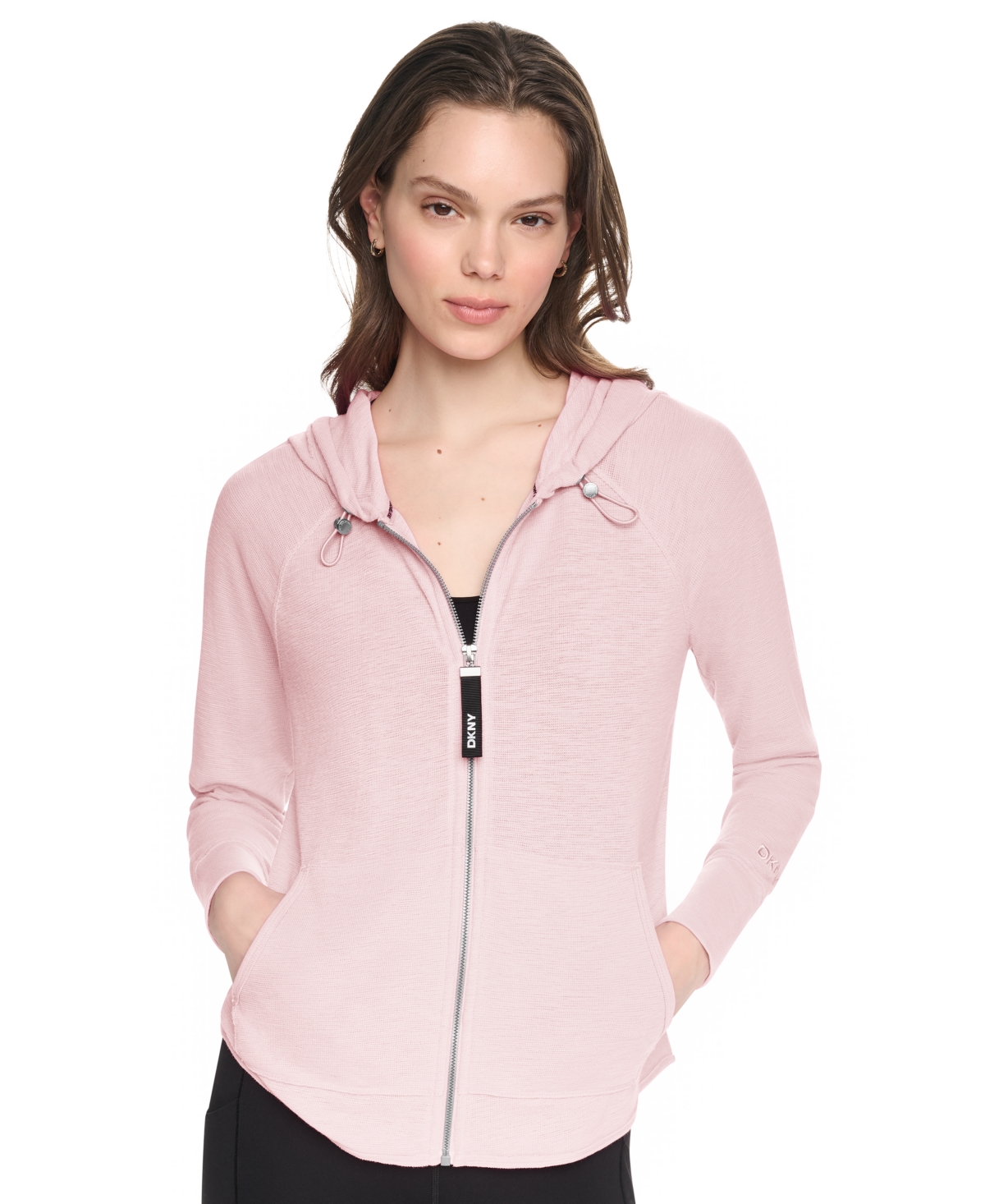 Dkny Women’s Sport Zip-Front Hoodie Jacket – Blush Pink Dkny Women’s Sport Zip-Front Hoodie Jacket – Blush Pink