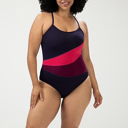 Dolfin Womens Bare One Piece Swimsuit, 16, Purple Dolfin Womens Bare One Piece Swimsuit, 16, Purple