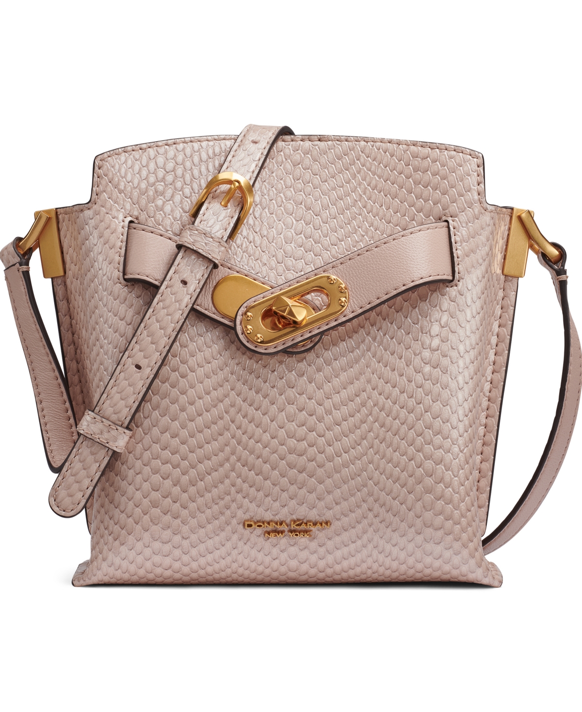 Donna Karan New York Bridgehampton Snake Small Crossbody Bag – Snow Petal Donna Karan New York Bridgehampton Snake Small Crossbody Bag – Snow Petal