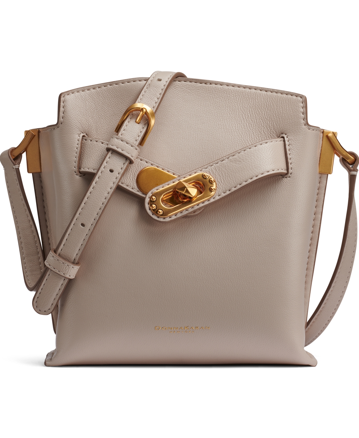 Donna Karan New York Bridgehampton Turnlock Crossbody – Sand Donna Karan New York Bridgehampton Turnlock Crossbody – Sand