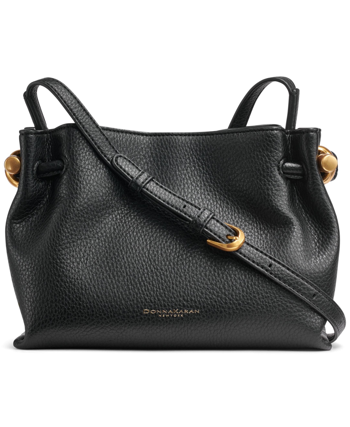 Donna Karan New York Cashmere Crossbody Bag – Black/Gold Donna Karan New York Cashmere Crossbody Bag – Black/Gold