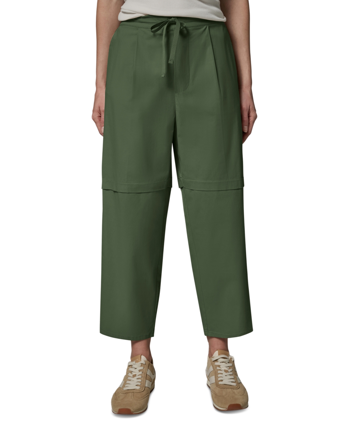Donna Karan Weekend Women’s High-Rise Paper Poplin Pants – Verde