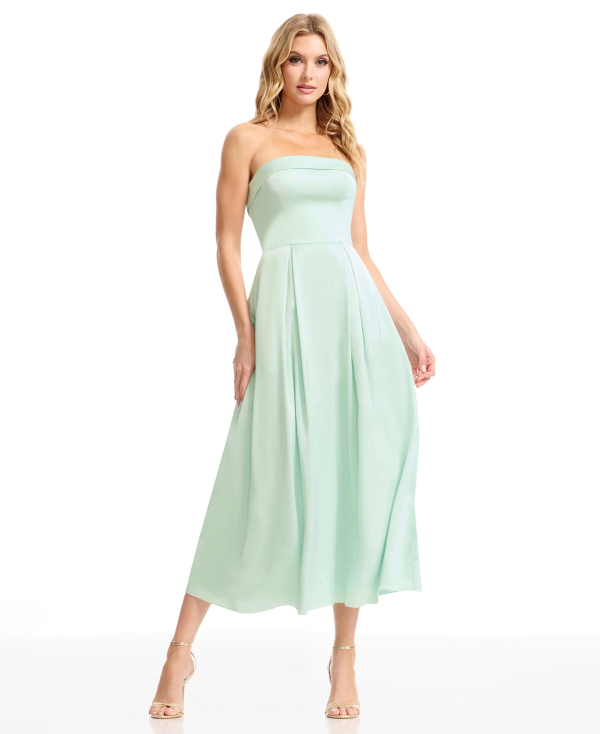 Dress the Population Women’s Mika Sleeveless Midi Dress – Mint