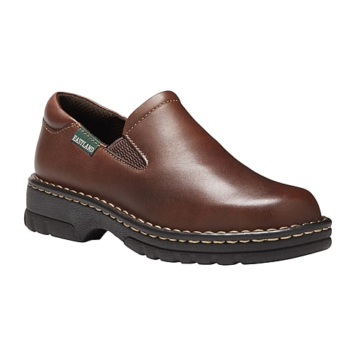Eastland Newport Womens Round Closed Toe Slip-On Shoe, 6 Medium, Brown Eastland Newport Womens Round Closed Toe Slip-On Shoe, 6 Medium, Brown