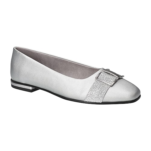 Easy Street Keely Womens Square Closed Toe Slip-On Shoe, 7 1/2 Medium, Gray