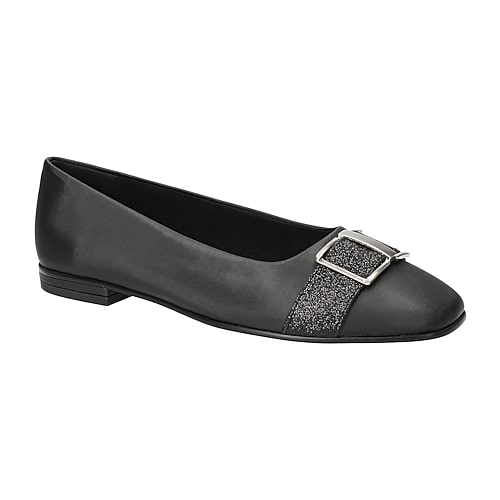 Easy Street Keely Womens Square Closed Toe Slip-On Shoe, 7 Wide, Black Easy Street Keely Womens Square Closed Toe Slip-On Shoe, 7 Wide, Black