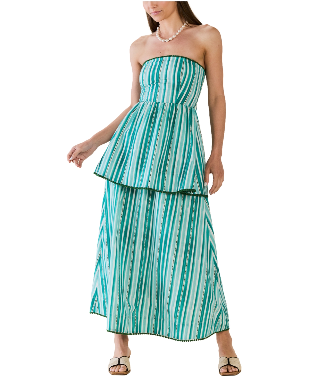 Eddy Women’s Daisy Dress x Charli Evans – Dunmore blue stripe Eddy Women’s Daisy Dress x Charli Evans – Dunmore blue stripe