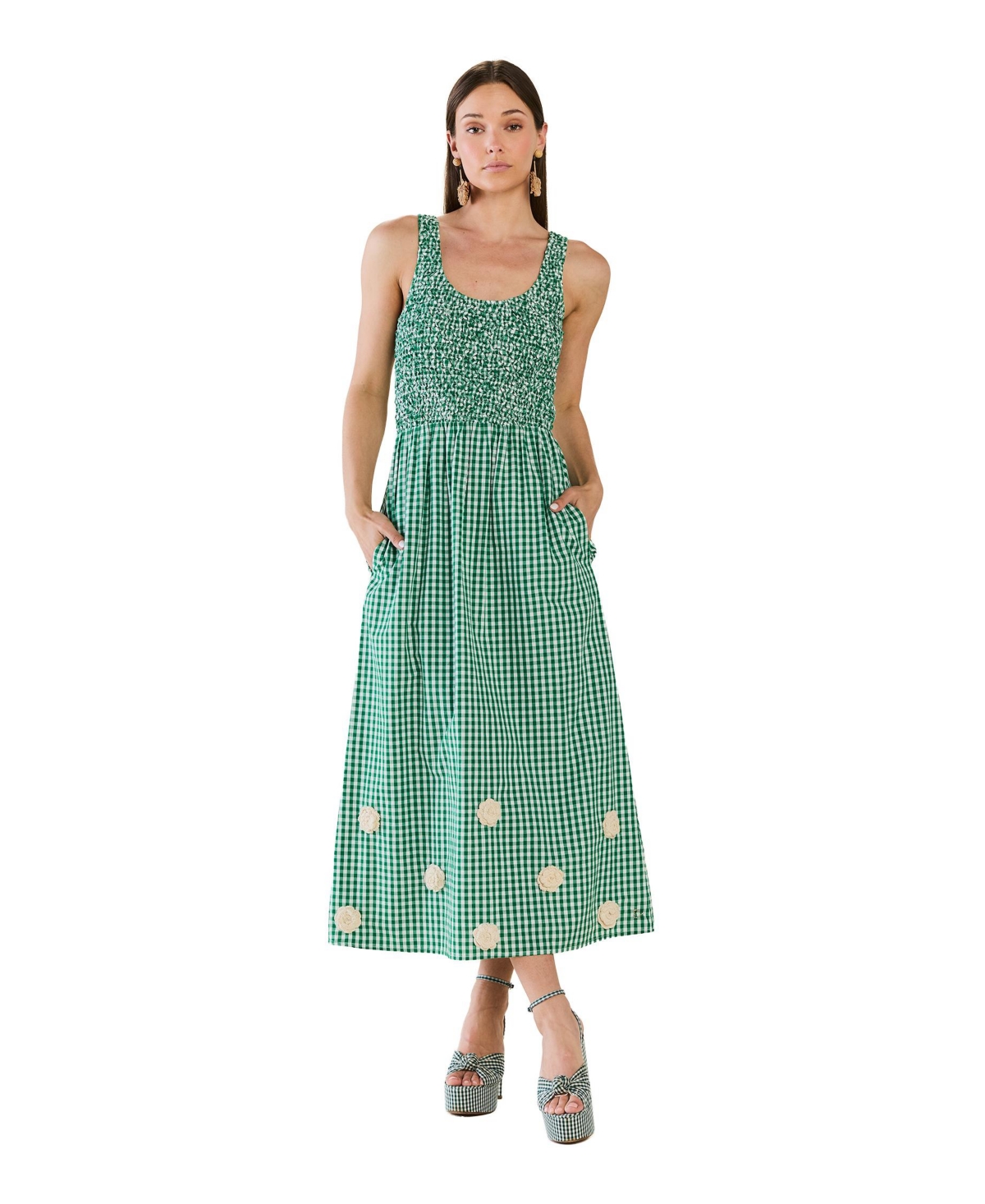 Eddy Women’s Elle Dress – Open Green Eddy Women’s Elle Dress – Open Green