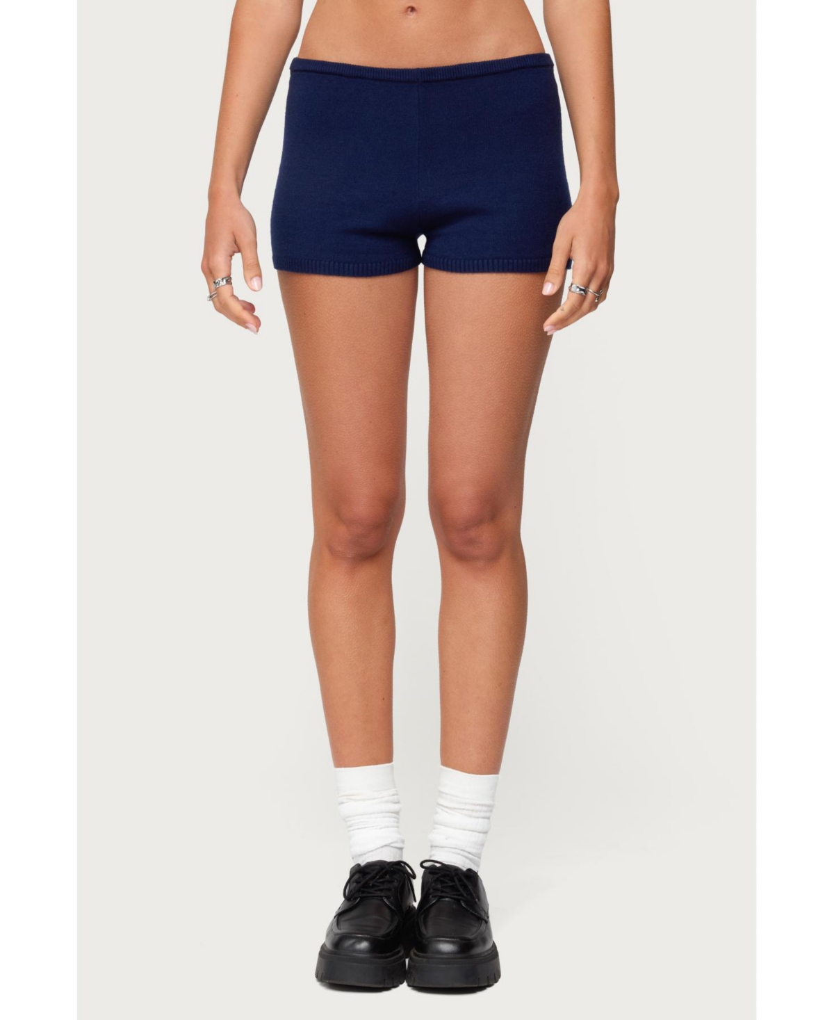 Edikted Women’s Arianna Knit Shorts – Navy Edikted Women’s Arianna Knit Shorts – Navy