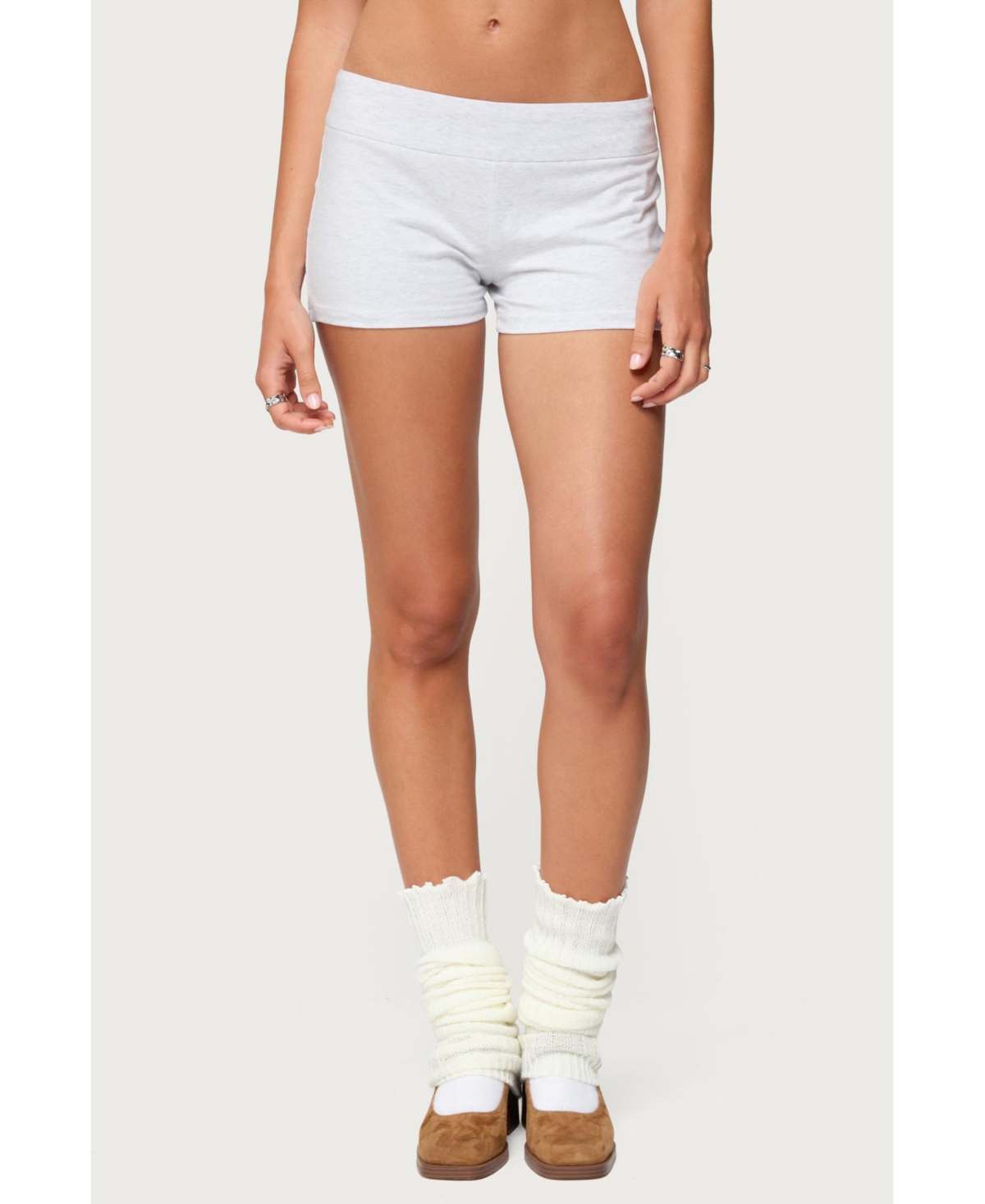 Edikted Women’s Kadena Biker Shorts – Gray-melange