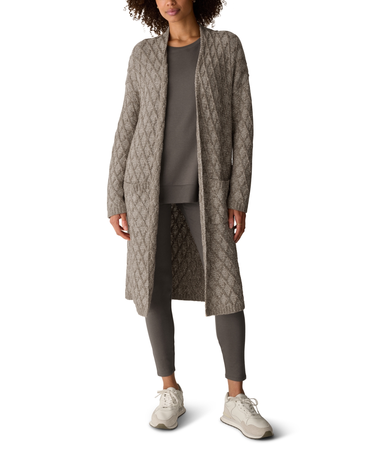 Eileen Fisher Women’s Peruvian Cotton-Blend Boucle Fluff Long Cardigan Long-Sleeve High-Collar Cardigan – Twine Eileen Fisher Women’s Peruvian Cotton-Blend Boucle Fluff Long Cardigan Long-Sleeve High-Collar Cardigan – Twine