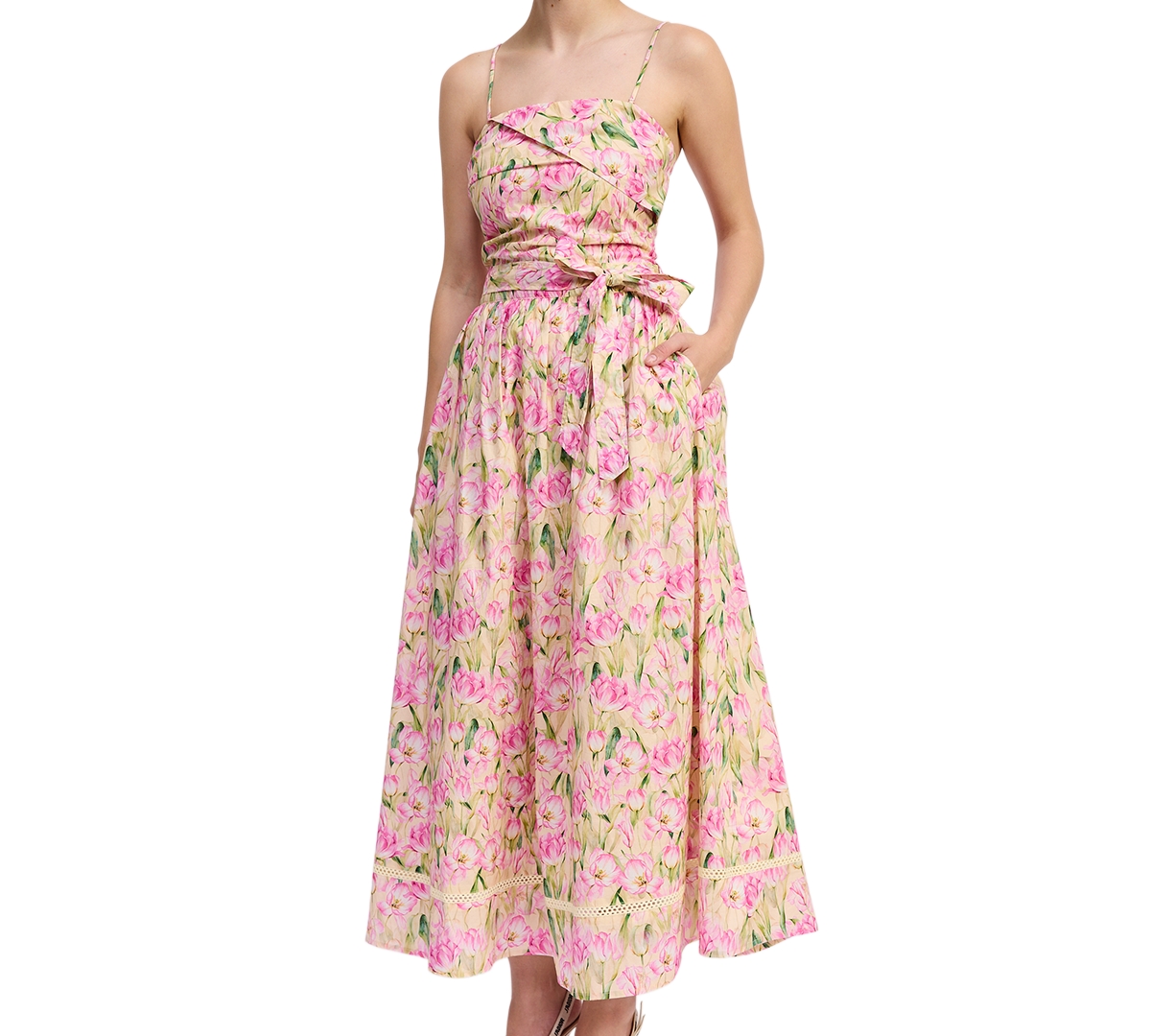 En Saison Women’s Arya Straight Neck Maxi Dress – Cantaloupe Pink En Saison Women’s Arya Straight Neck Maxi Dress – Cantaloupe Pink