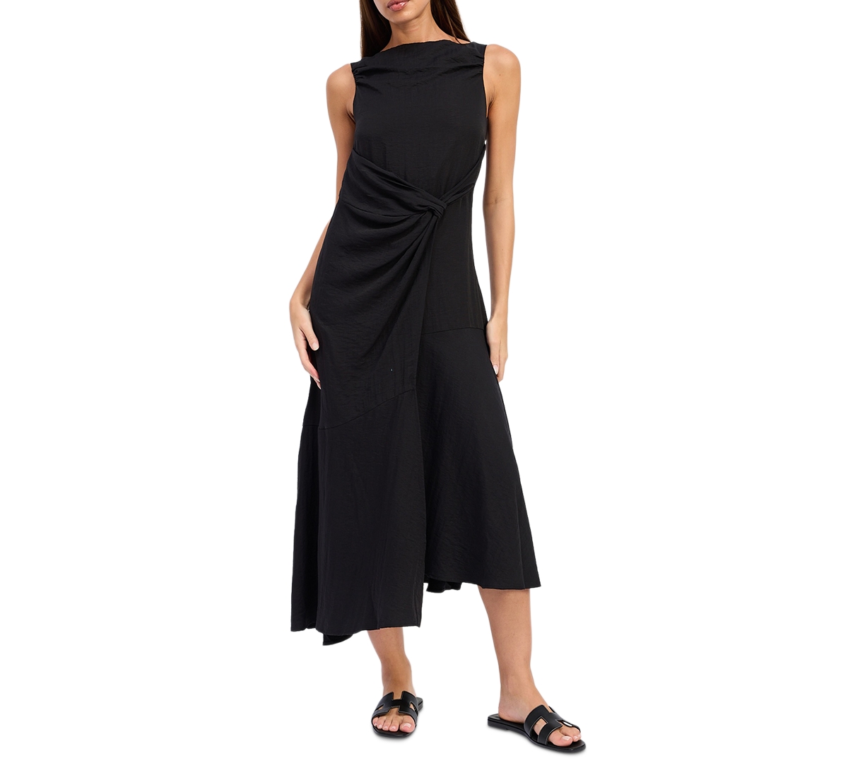 En Saison Women’s Cara Sleeveless Midi Dress – Black En Saison Women’s Cara Sleeveless Midi Dress – Black