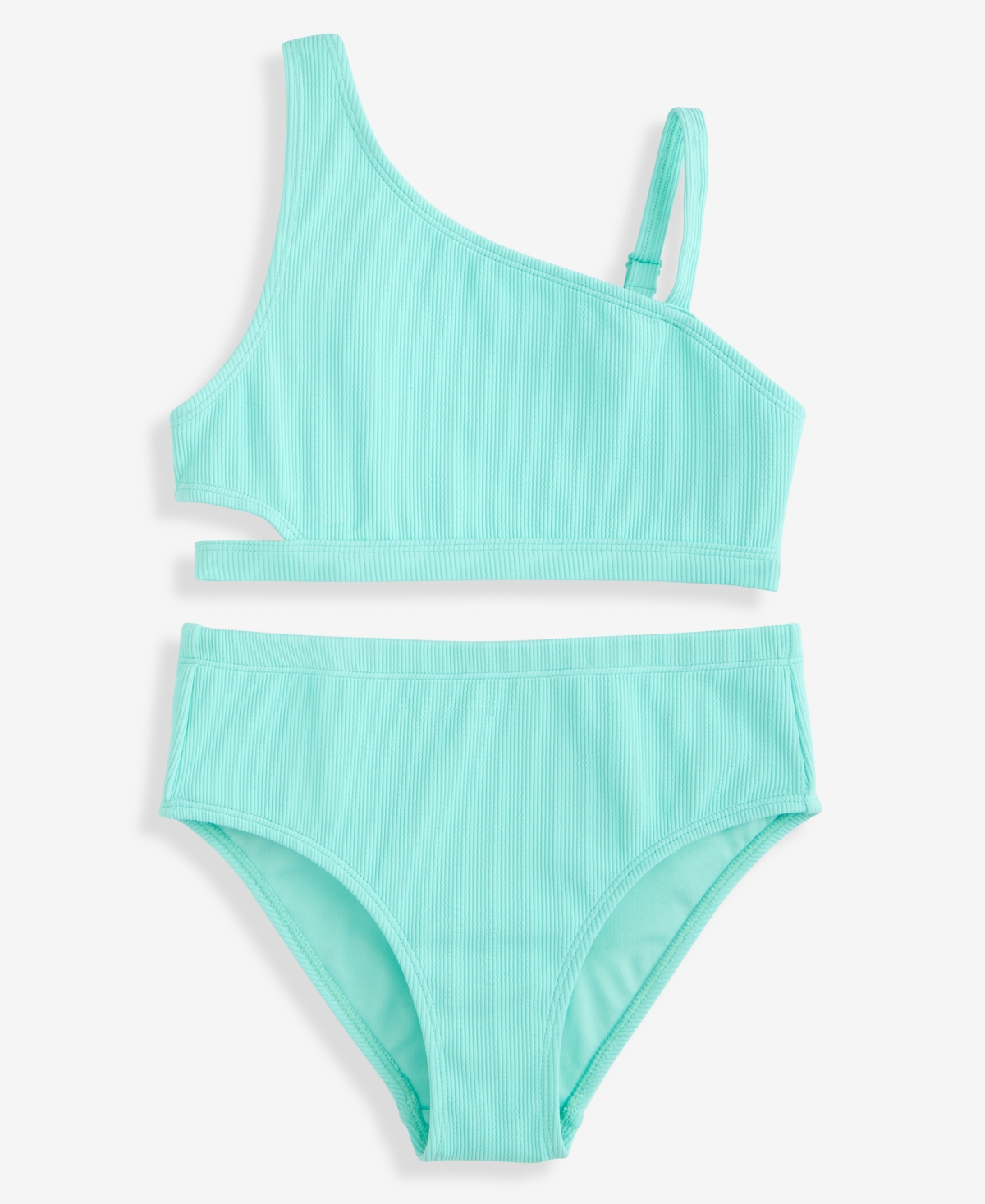 Epic Threads Big Girls’ Xs-xl Ribbed Asymmetrical Two-Piece Swimsuit, Macy’s Exclusive – Seaglass Epic Threads Big Girls’ Xs-xl Ribbed Asymmetrical Two-Piece Swimsuit, Macy’s Exclusive – Seaglass