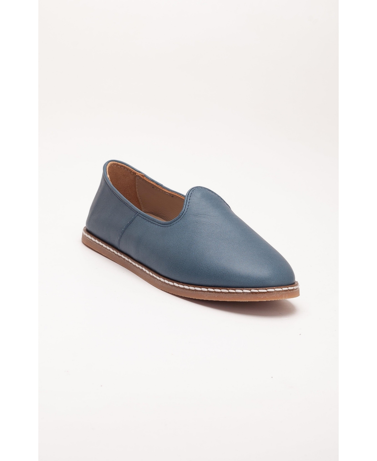 Epilogue Shoes Dalya Leather Slip On Flats (Women) – Blue leather Epilogue Shoes Dalya Leather Slip On Flats (Women) – Blue leather