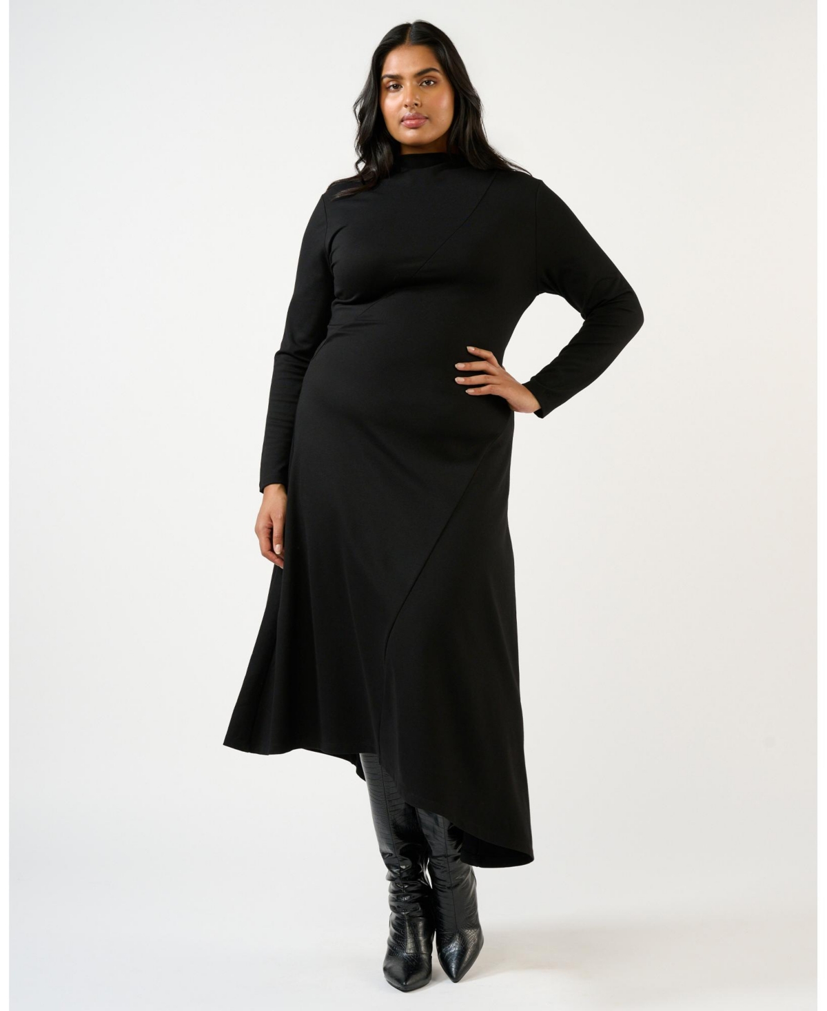 Estelle Women’s Abagail High Neck Dress – Black Estelle Women’s Abagail High Neck Dress – Black