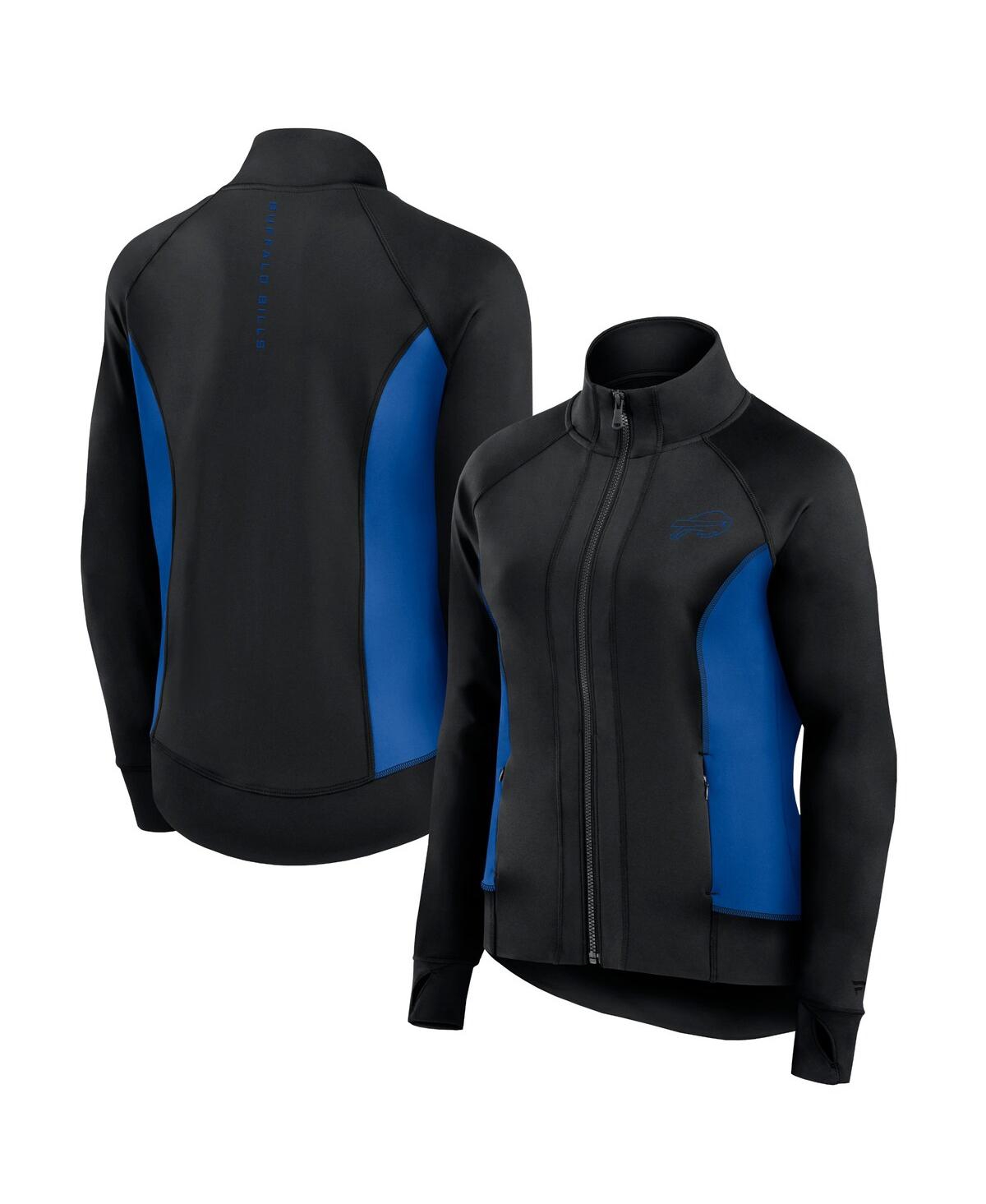 Fanatics Signature Women’s Black Buffalo Bills Studio Fitted Full-Zip Gym Track Jacket – Black Fanatics Signature Women’s Black Buffalo Bills Studio Fitted Full-Zip Gym Track Jacket – Black